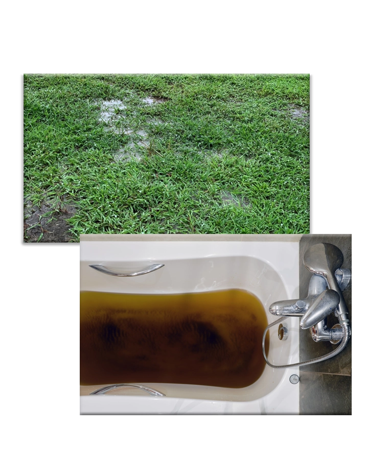 sewer line clearing signs