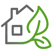 icon of a green home